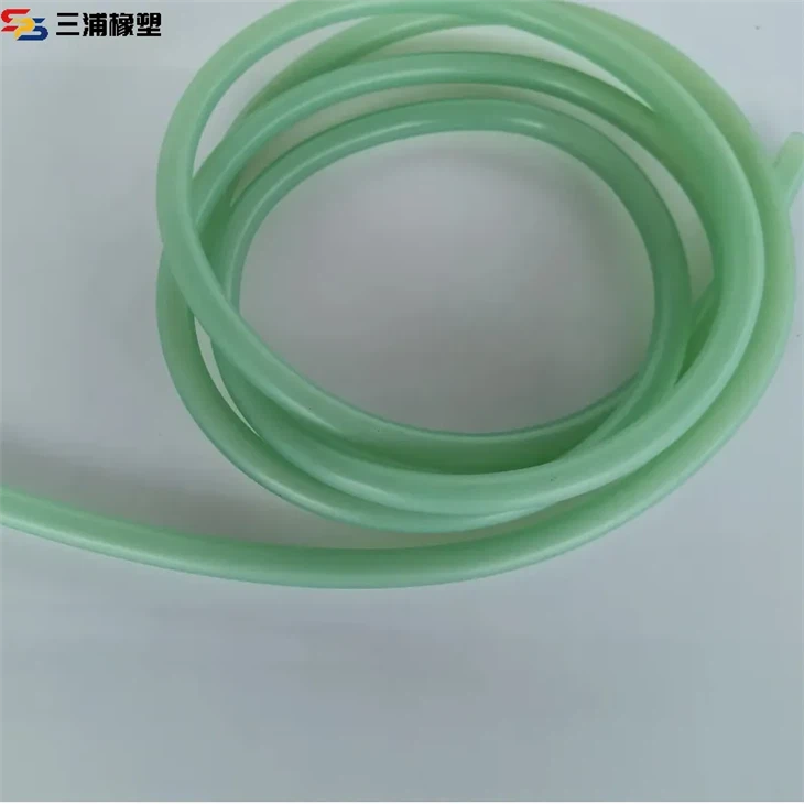 green silicone tube